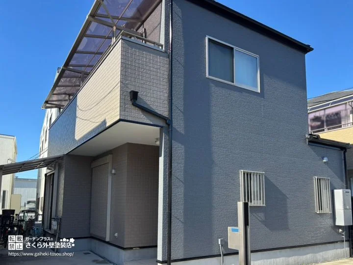 No.592 ツートン配色を活かして印象チェンジした外壁塗装・屋根塗装工事
