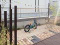 自転車を停めた駐輪スペース