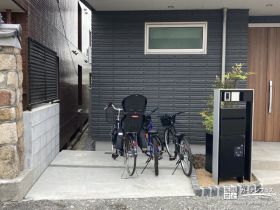 自転車を停められるスペース