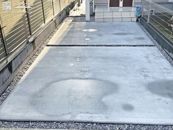 雨の日でも快適に乗り降りできる駐車スペース設置工事