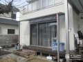 お洗濯が楽になるテラス屋根設置工事