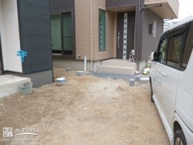 玄関アプローチ工事前の状態