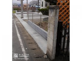 道路との境界でご安心頂けるフェンス設置工事