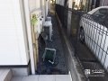 雑草対策を施した犬走り